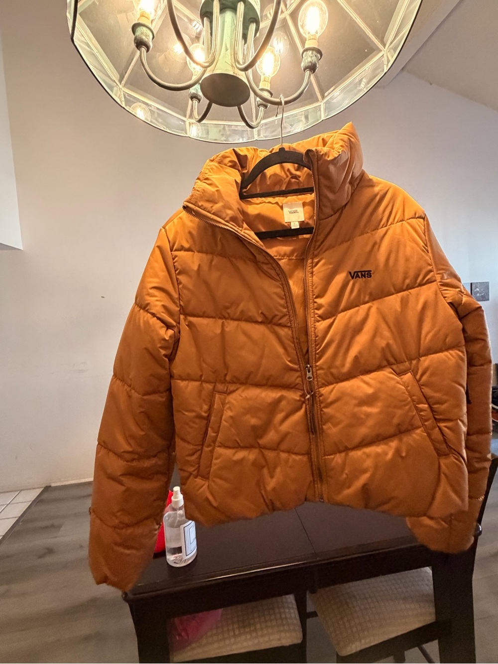 Vans Foundry Puffer Jacket – Copper/Burnt Orange – Size Large – New With Tags